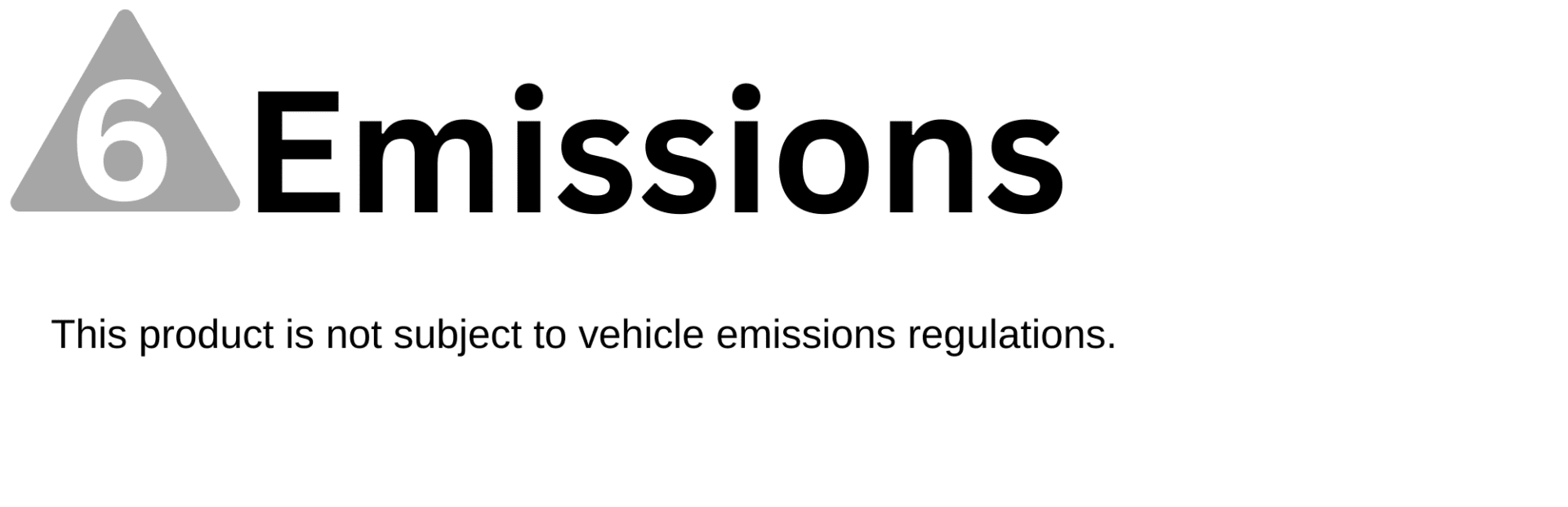 Partial view of text about vehicle emissions regulations.