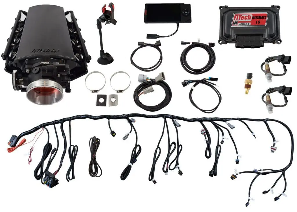 Complete wiring harness kit with connectors and cables.