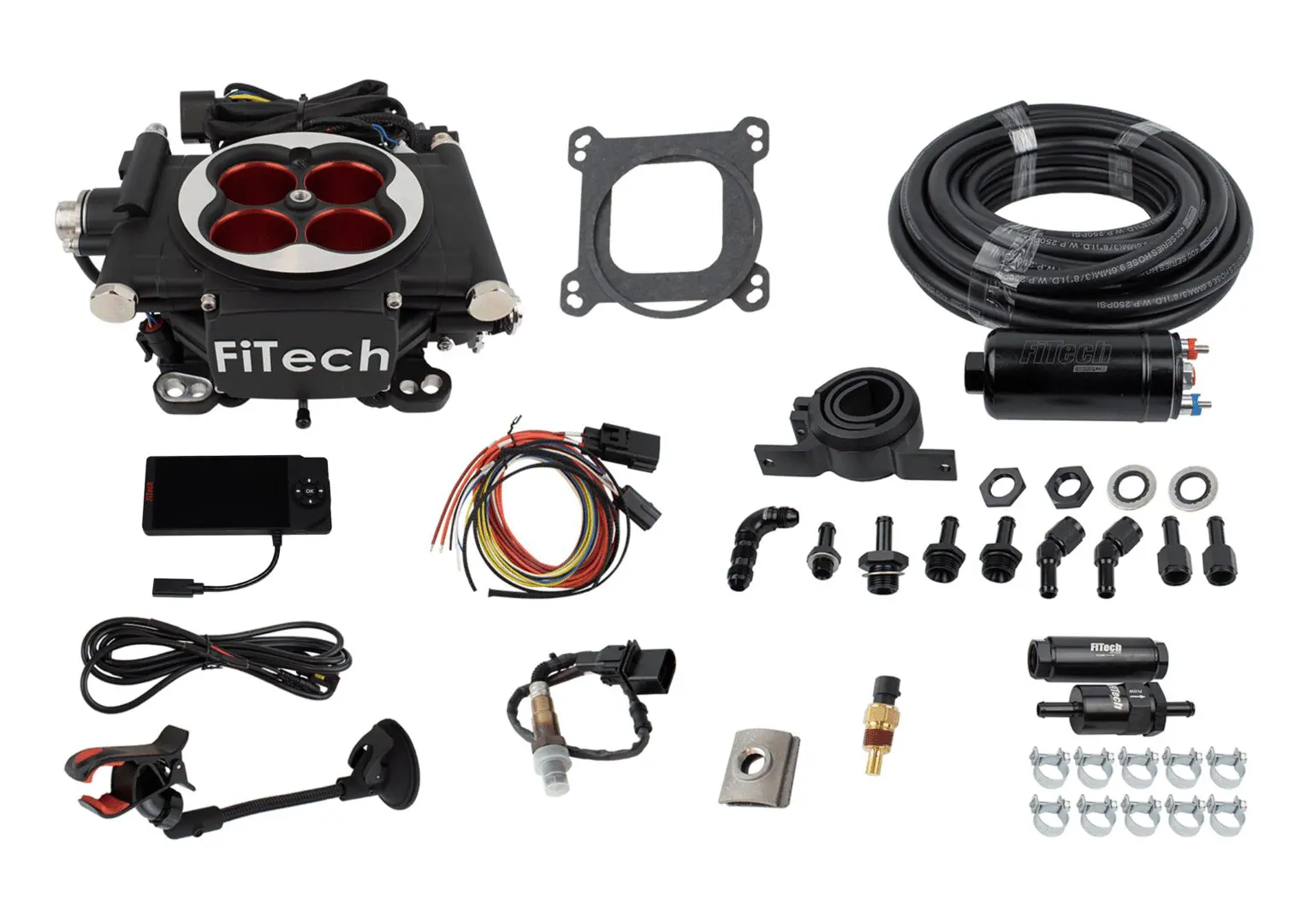Master Kit Go EFI 4 Matte Black + In-line Fuel Pump