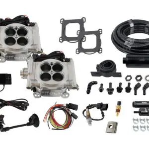 Go EFI 2x4 625 HP Bright Aluminum EFI System With Inline Fuel Delivery Master Kit