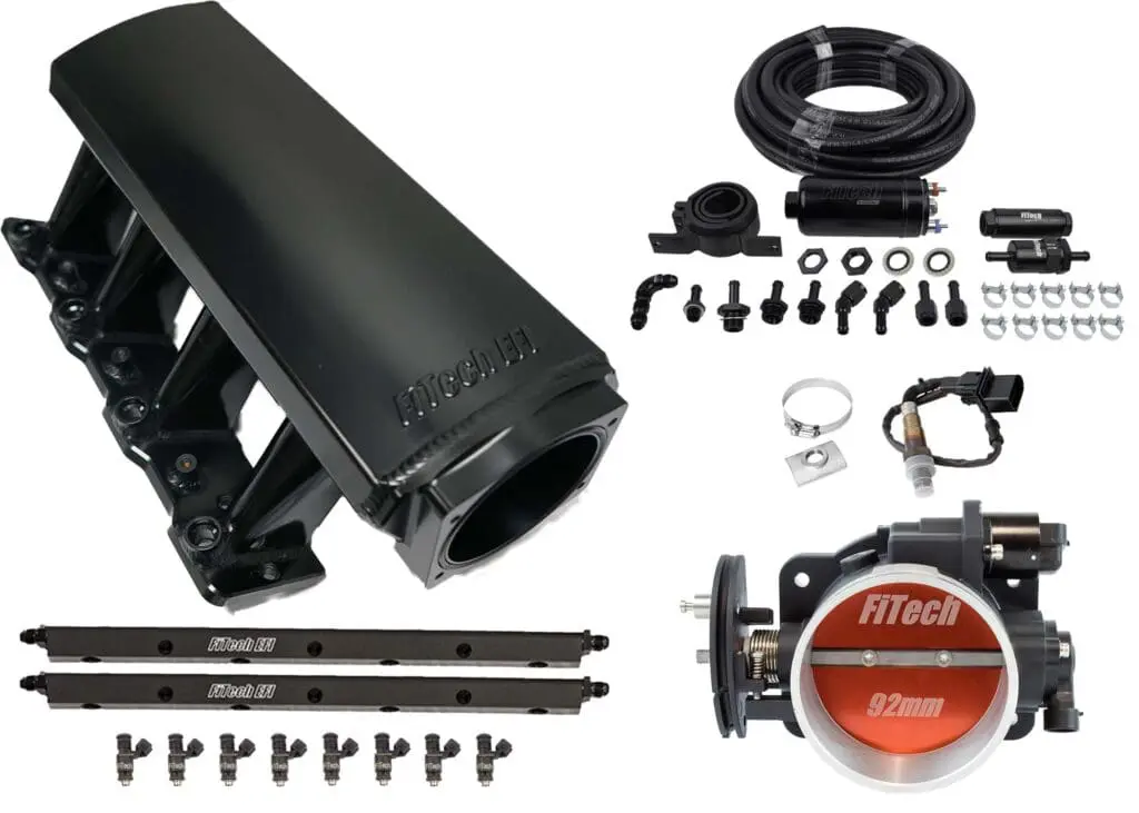 FiTech intake manifold and components kit.