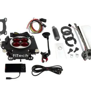 Go EFI 4 600 HP Power Adder Matte Black EFI System With Go Fuel Returnless In-Tank Module Master Kit