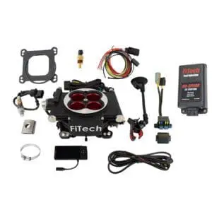 FiTech fuel injection system with components.