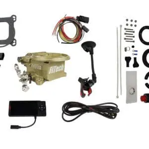 FiTech Fuel Injection Go EFI 2 Barrel 400 HP Classic Gold EFI System With Go Fuel In Tank Master Kit 36001