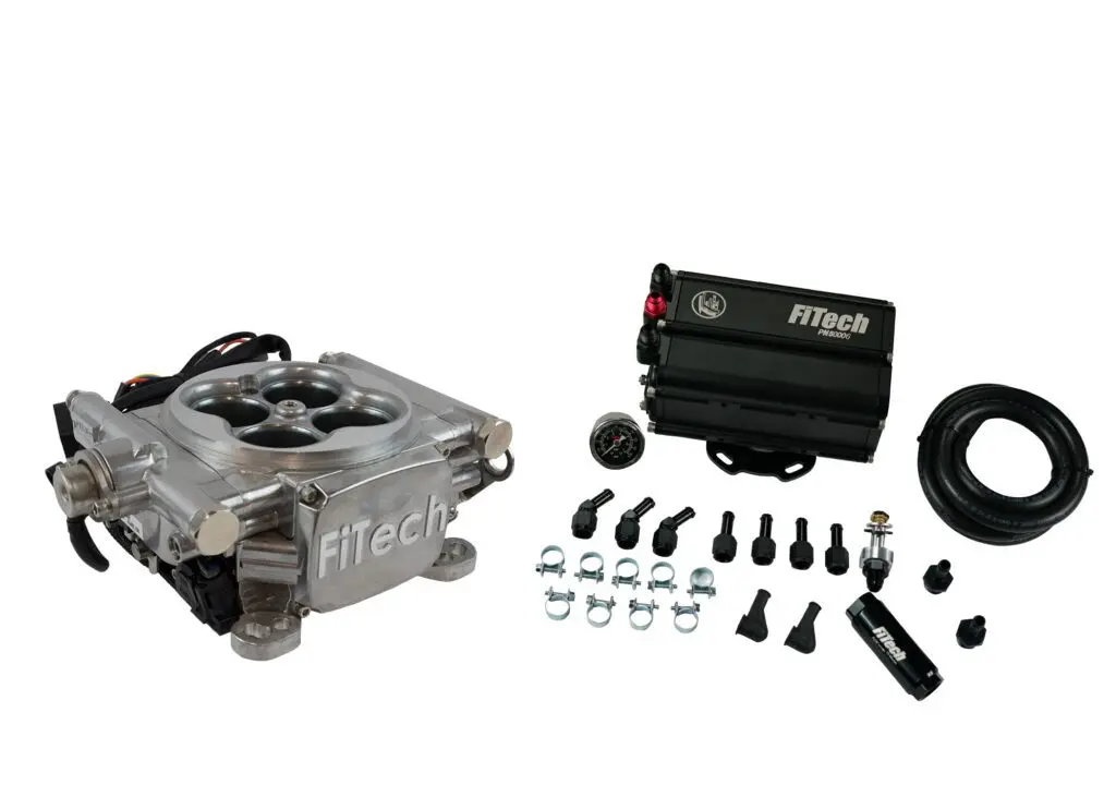 Go EFI 4 600 HP Bright Aluminum EFI System With Force Fuel Mini Delivery Master Kit