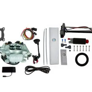 Go EFI 4 600 HP Power Adder Bright Aluminum EFI System With Go Fuel 340 LPH In Tank Master Kit