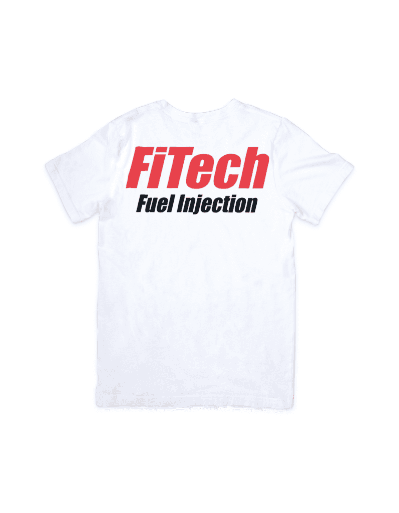 FiTech Logo TShirt White on a white background