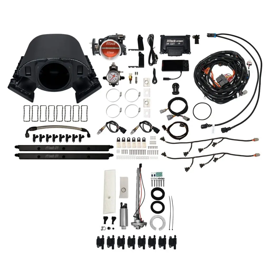 Car engine parts and accessories kit.
