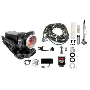 Automotive fuel injection system with accessories.