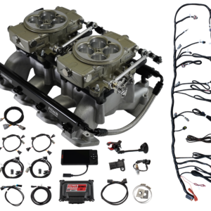 Carburetor with wiring and installation components set.