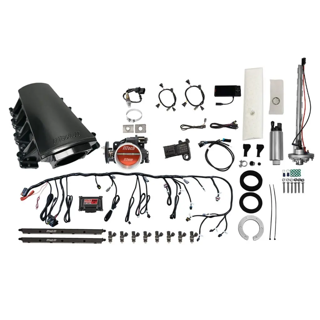 Car engine components and wiring kit.