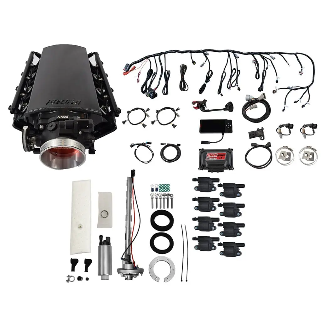 Car engine parts and wiring kit.