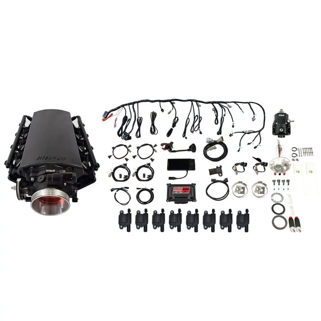 Car engine parts and wiring kit.