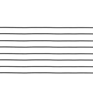 Eight black right-angle cables in a row.