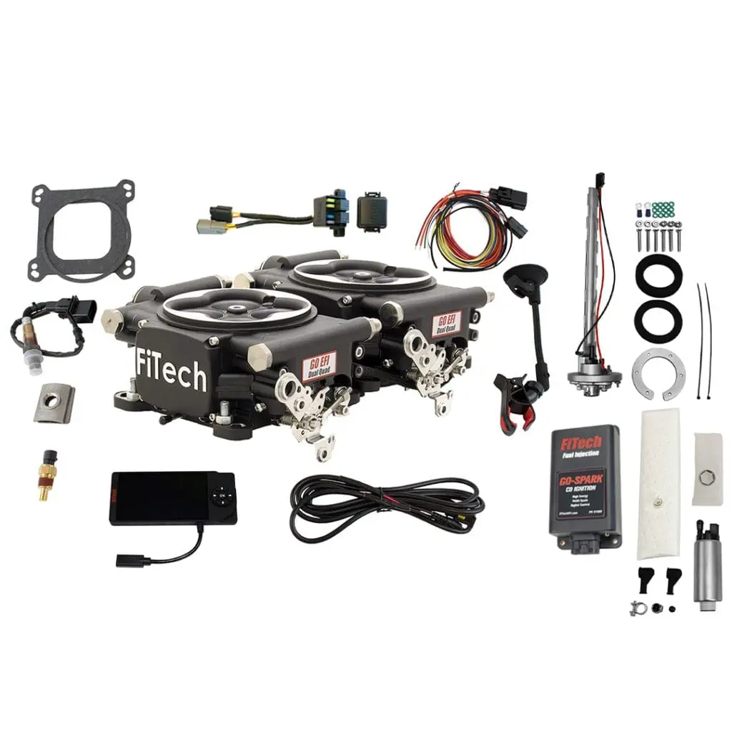 FiTech fuel injection system components and accessories.