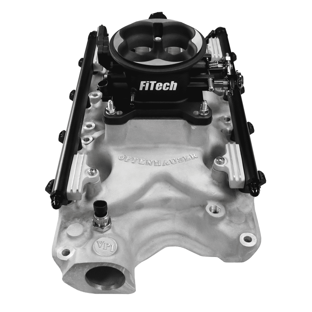 FiTech intake manifold with throttle body.