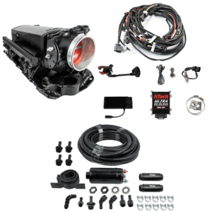 Automotive engine components with wiring kit.