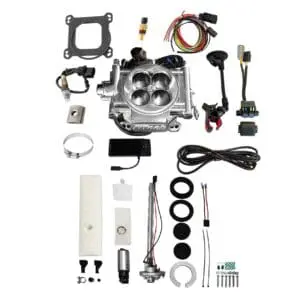 Carburetor and accessories kit with wires.