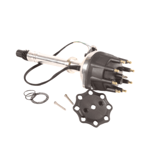 Car distributor with cap and accessories.