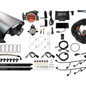 Complete diesel engine upgrade kit with components and wiring.