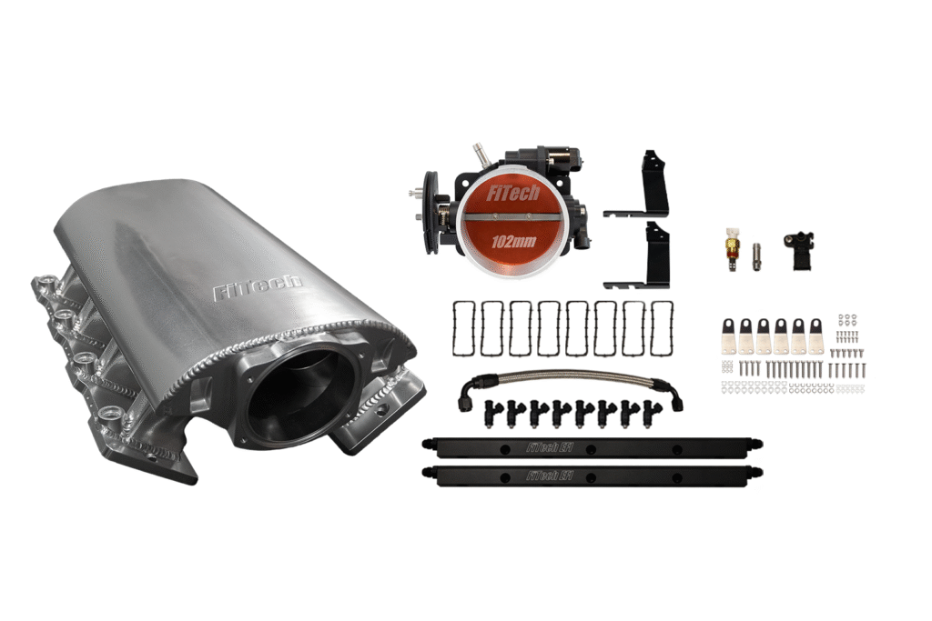 Complete trolling motor kit with propeller and mounting accessories.
