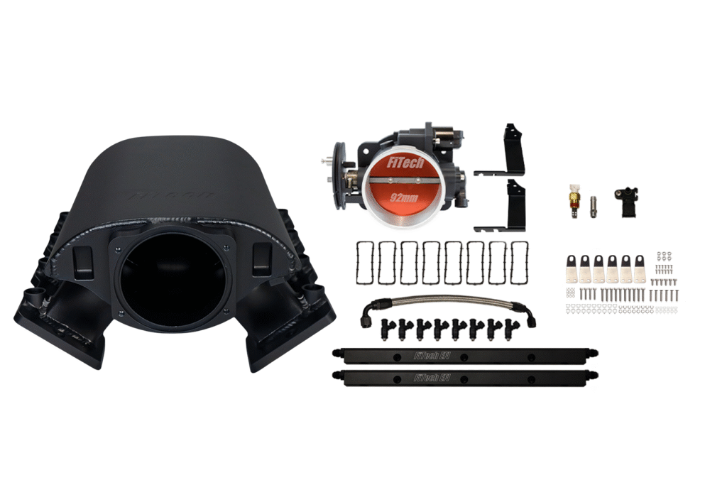 Complete airsoft gun upgrade kit including hop-up chamber and barrel.