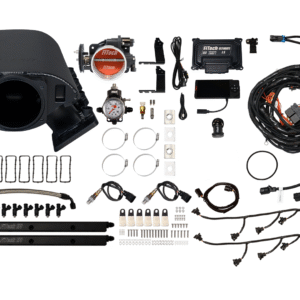 Complete fuel management system kit with sensors, wiring, and control units.