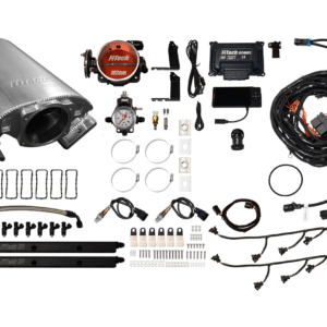 Comprehensive car turbo kit with various components and accessories.