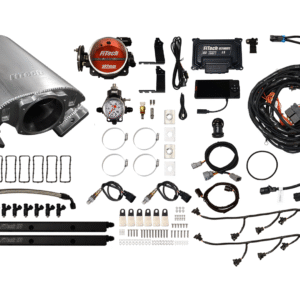 Complete automotive wiring and accessory kit laid out neatly.