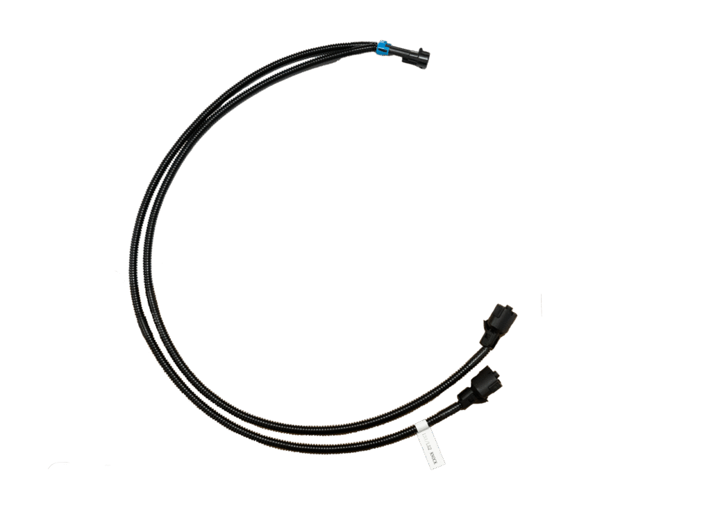 A black cable with connectors at both ends.