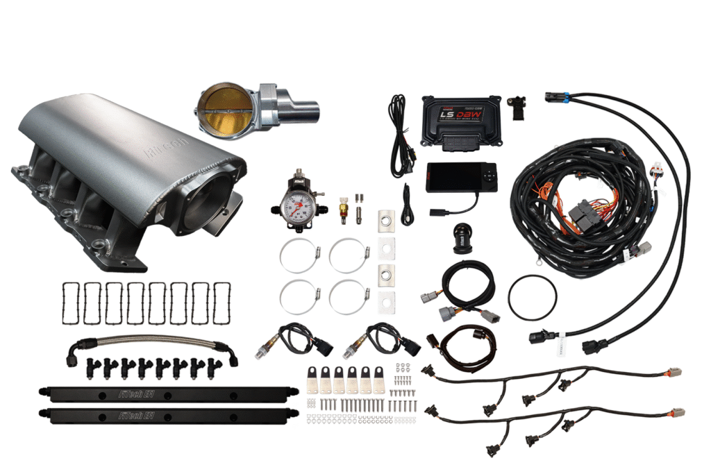 Complete automotive diesel heater kit with all installation components.