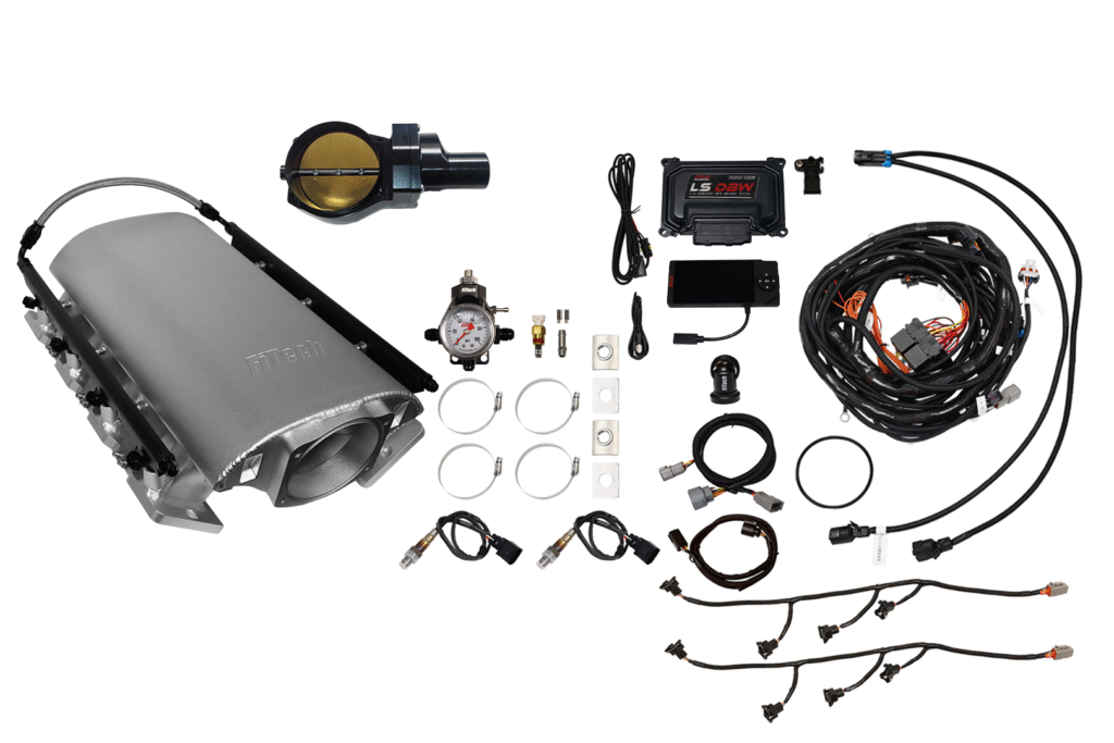 Comprehensive diesel engine turbo kit with all necessary components.