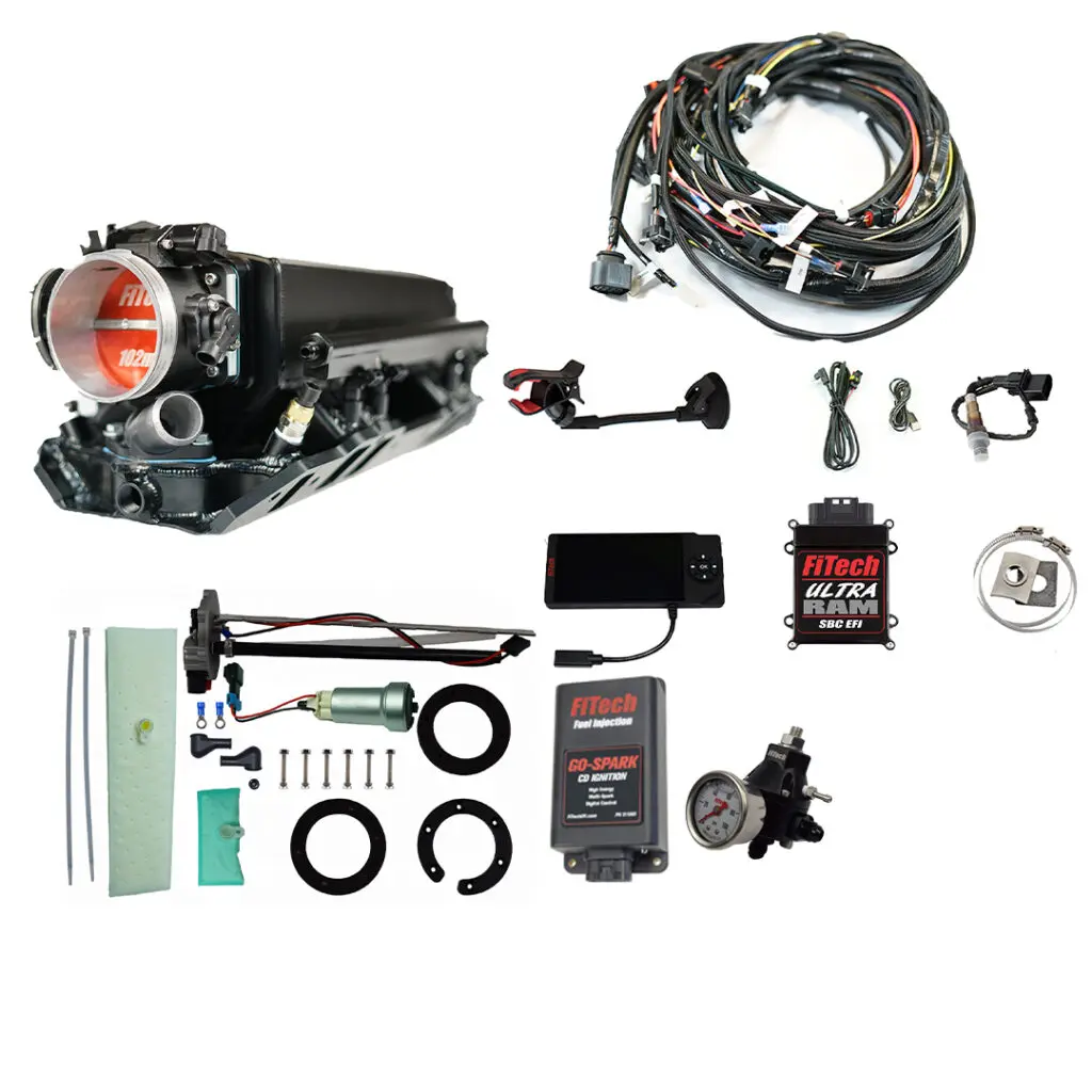 Complete winch kit with motor, controller, and accessories for off-road vehicles.