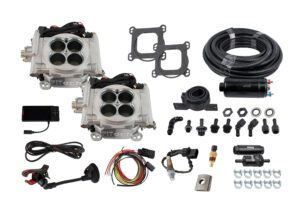 Go EFI 2x4 625 HP Bright Aluminum EFI System With Inline Fuel Delivery Master Kit