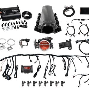 Ultimate LS 500 HP EFI System With Long Runner Cathedral Intake, Transmission Control & Force Fuel Master Kit