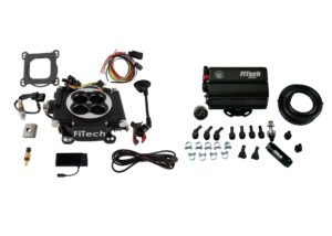 Go EFI 4 600 HP Matte Black EFI System With Force Fuel Mini Delivery Master Kit
