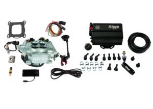 Go EFI 4 600 HP Power Adder Bright Aluminum EFI System With Force Fuel Mini Delivery Master Kit