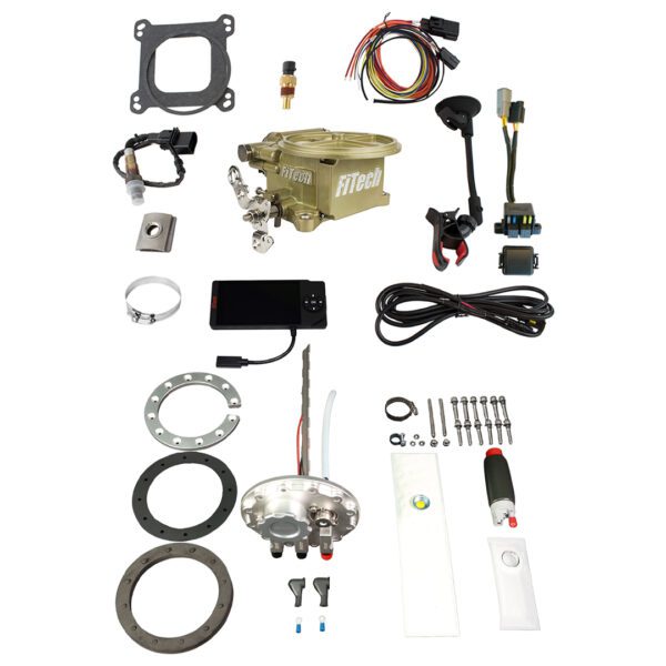 <span style="color:#ED3237;">36300</span><br> Go EFI 2 Barrel 400 HP Classic Gold EFI System With Go Fuel Returnless In-Tank Module Master Kit