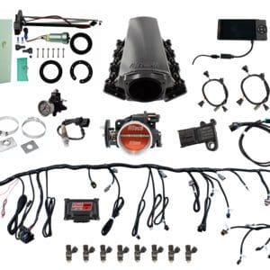 Ultimate LS 500 HP EFI System With Short Cathedral Intake, In Tank 440 LPH Pump Module & Go Fuel Regulator Master Kit