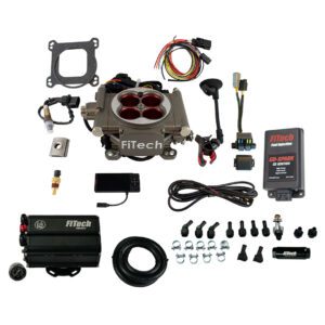 FiTech Fuel Injection 93553 Go Street 400 HP Cast EFI System With Force Fuel Mini Delivery & Go Spark CDI Box Master Kit