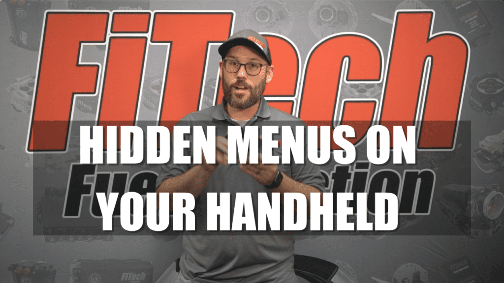 Hidden Menus on FiTech Handheld. Protuning menu FiTech