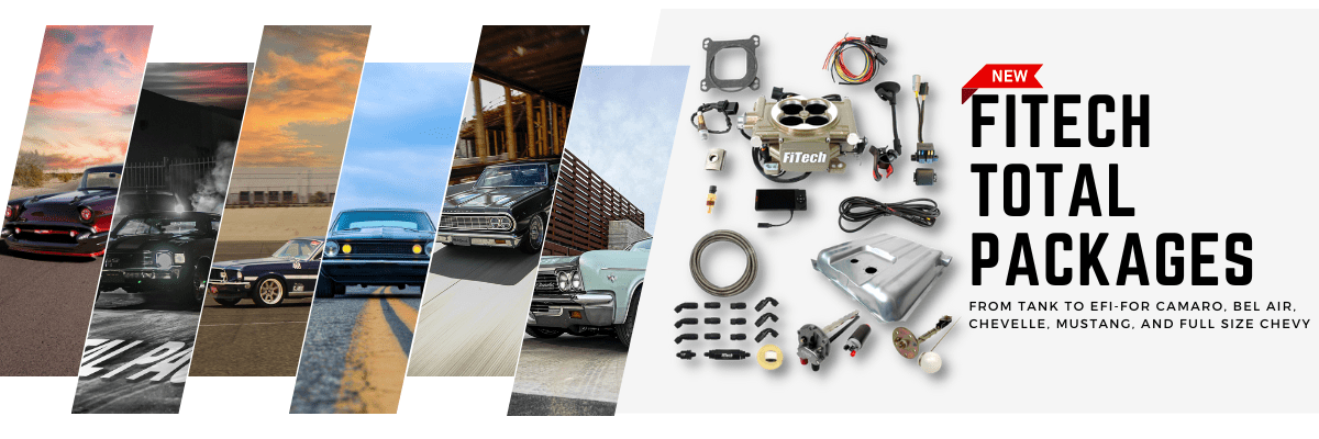 Car parts and tools alongside vintage car images.