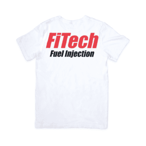 FiTech Logo TShirt White on a white background