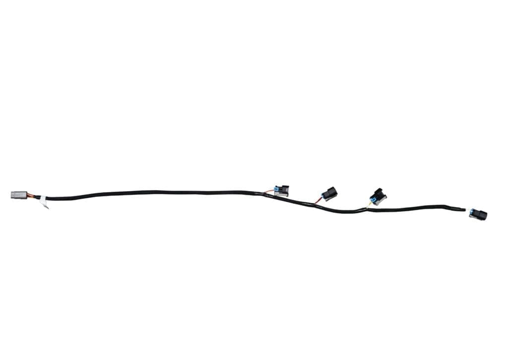 Wiring harness with multiple connectors isolated.