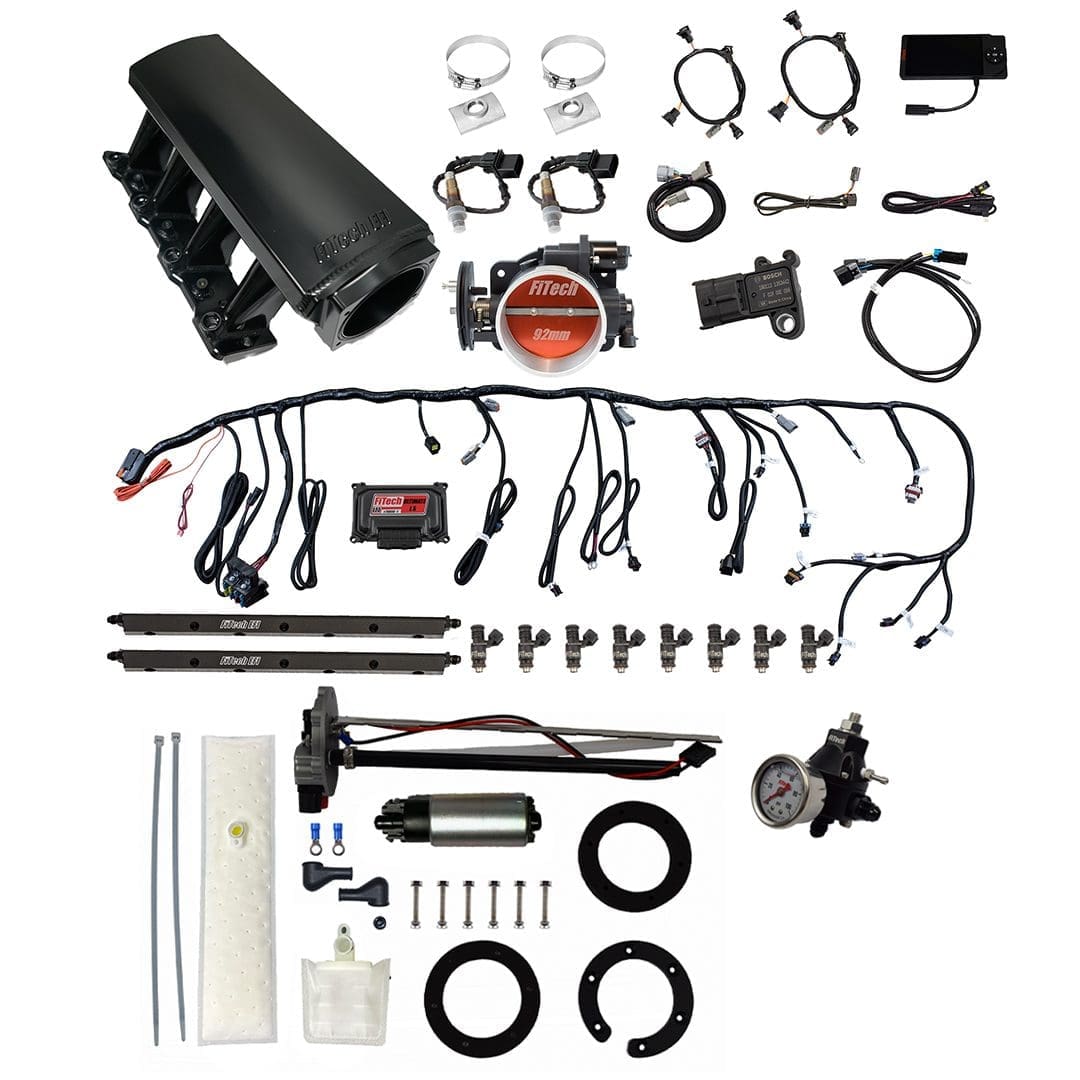Car engine components and wiring kit.