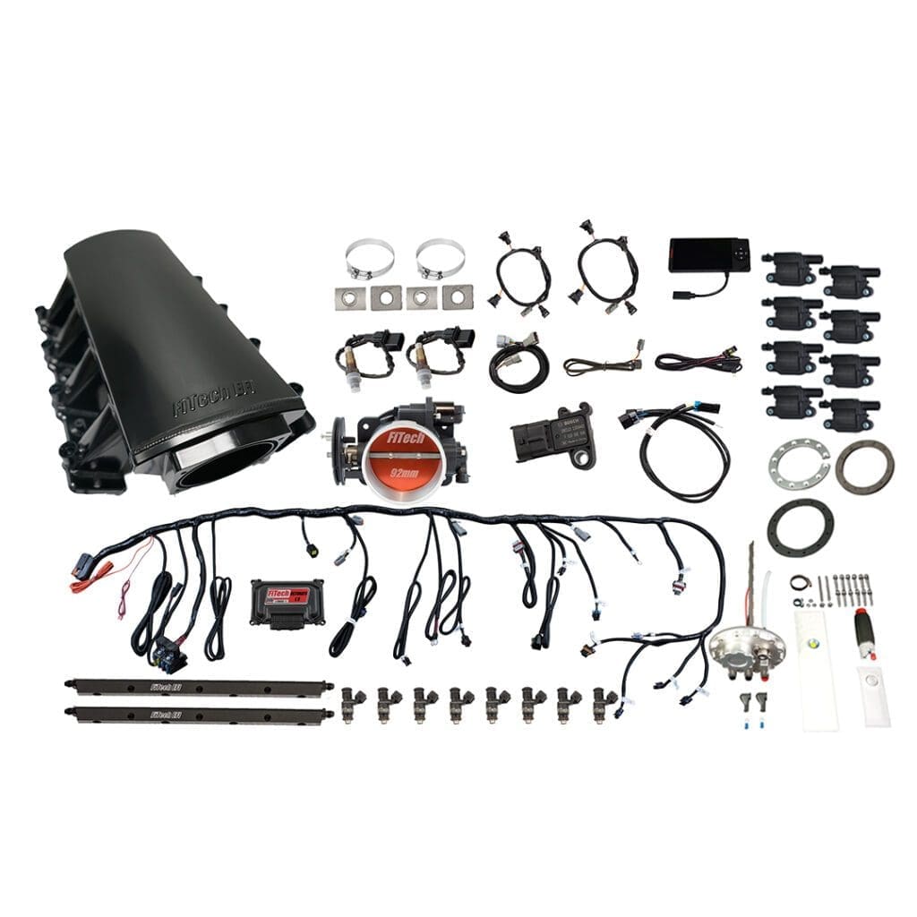 Car engine components and wiring kit.