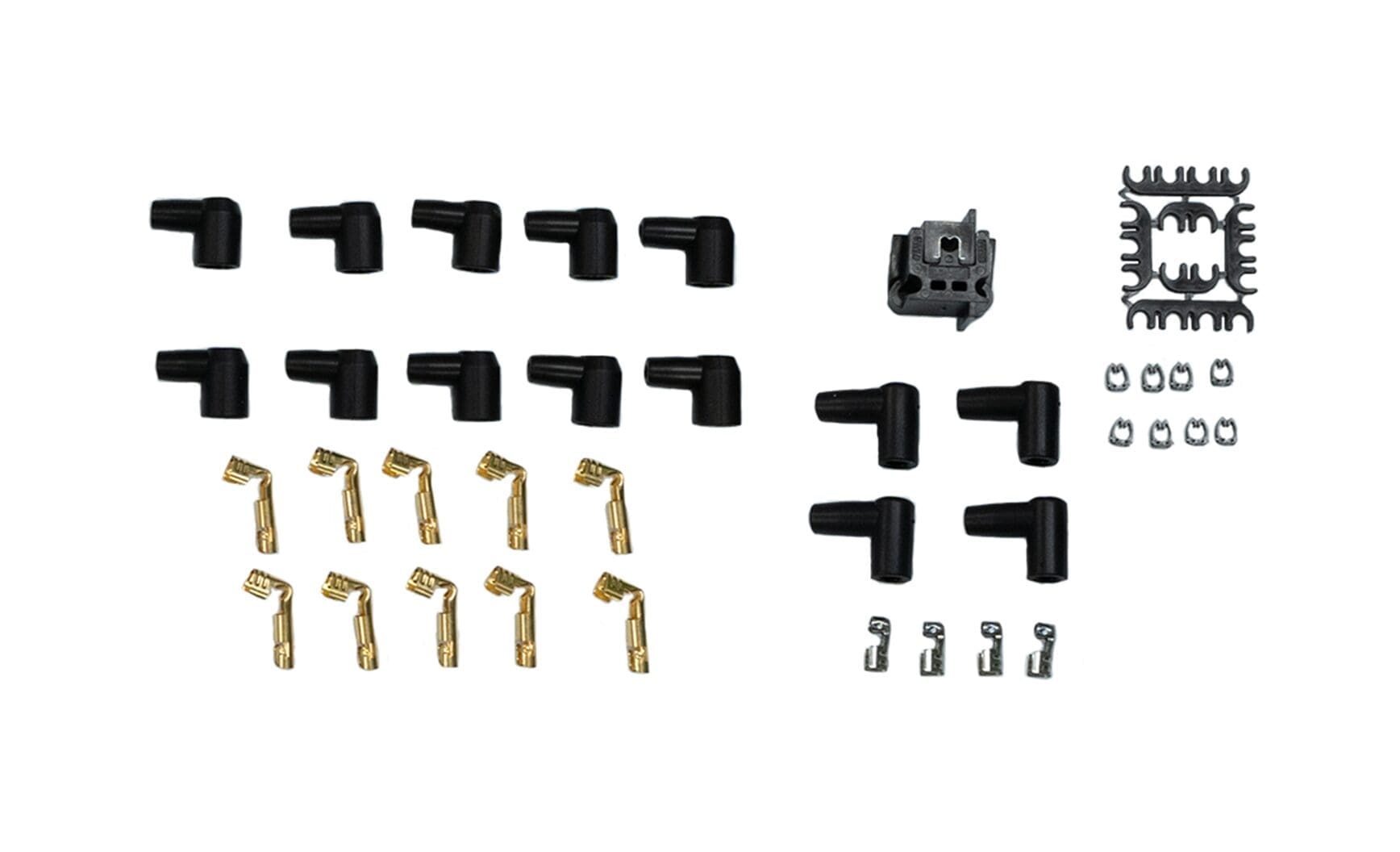 thumbnail image 2 of Carbole 8mm Spark Plug Wire Set For SBC Small Block Chevy - HEI Under Header - 9767M 2 of 5