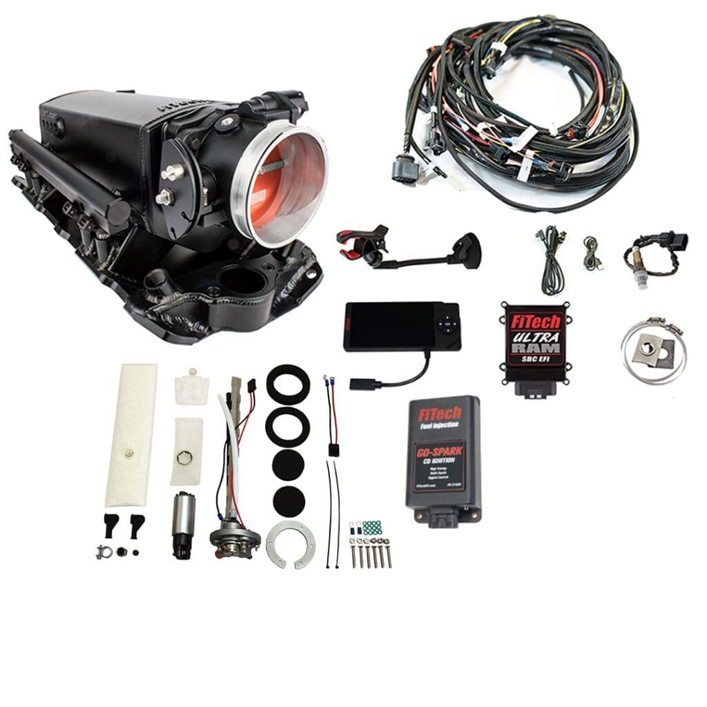 Automotive throttle body and wiring components kit.