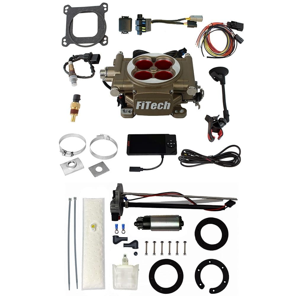 FiTech fuel injection system components and accessories.