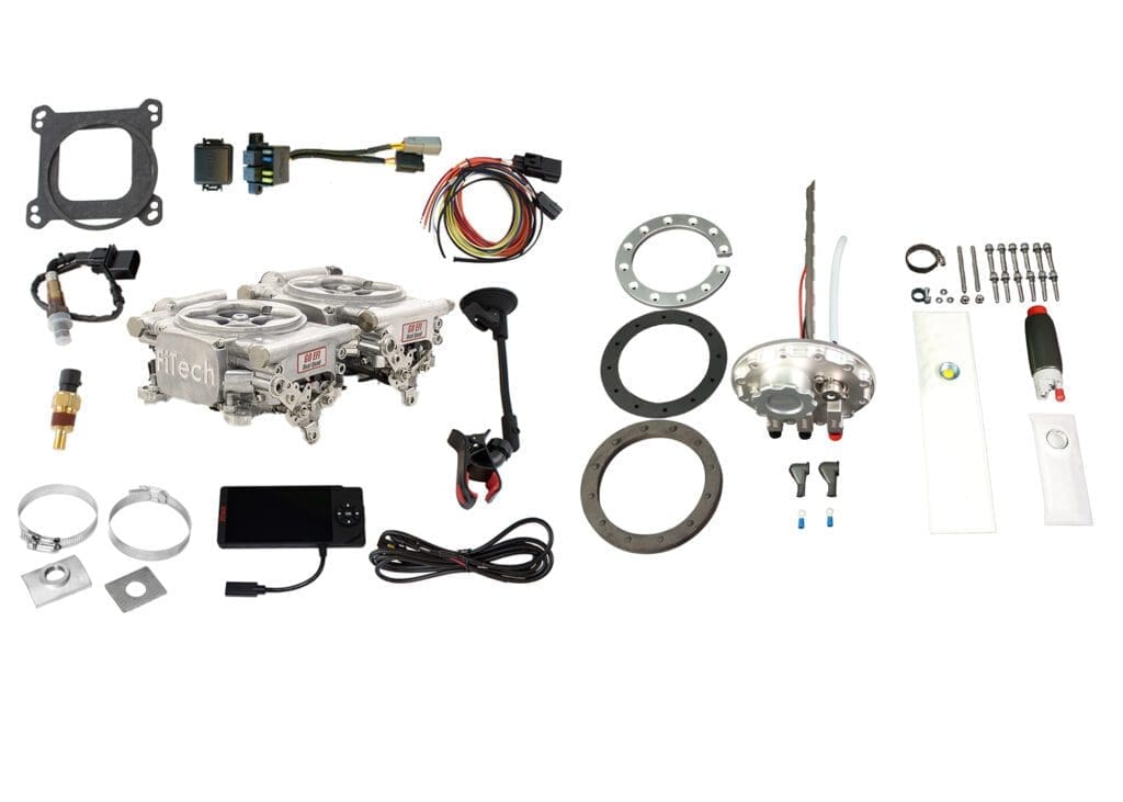 Automotive fuel injection system components collection.